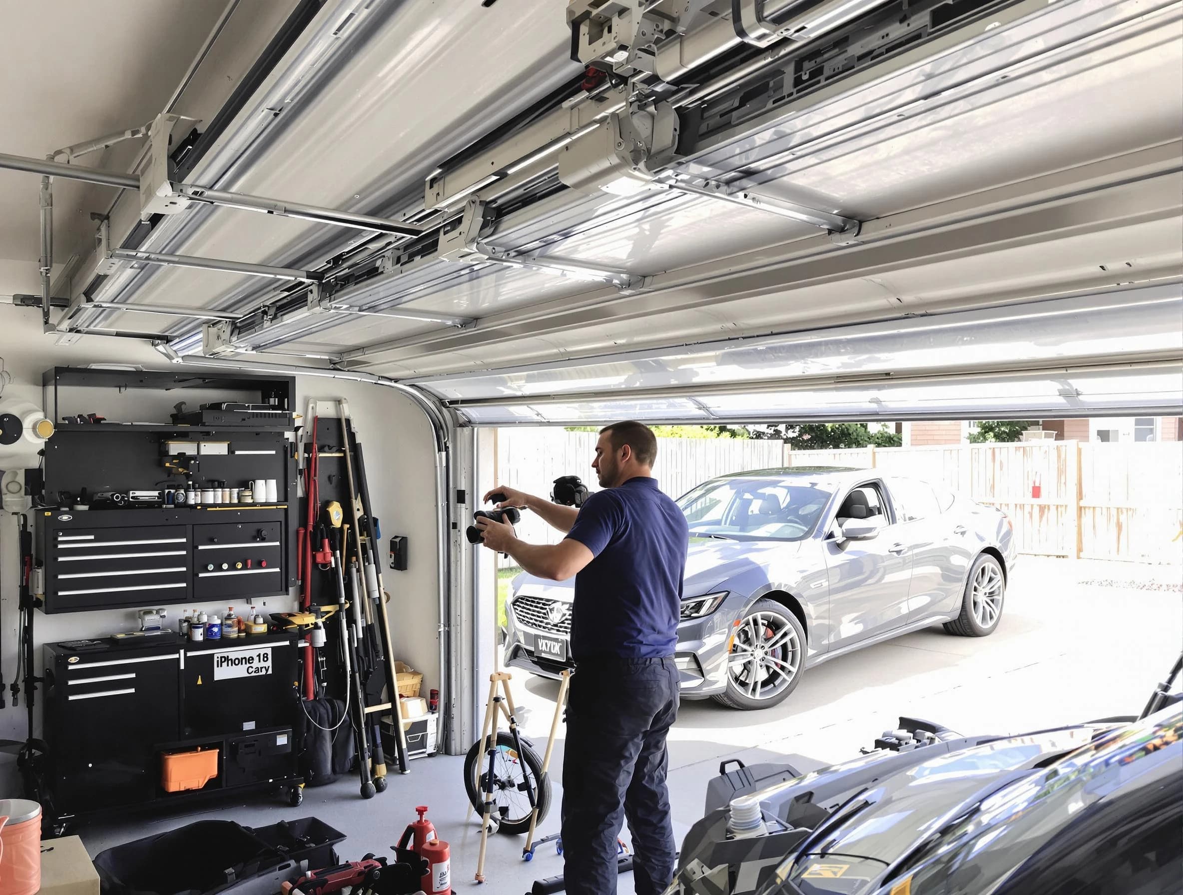 Youngtown Garage Door Repair technician fixing noisy garage door in Youngtown