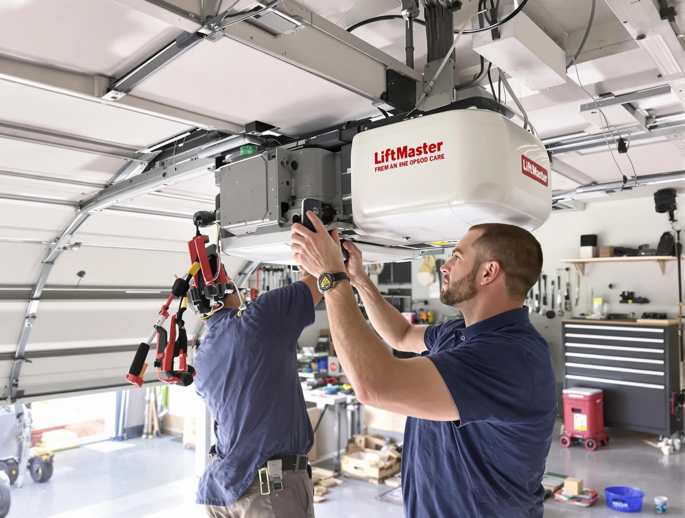 Youngtown Garage Door Repair technician performing advanced diagnostics on garage opener in Youngtown