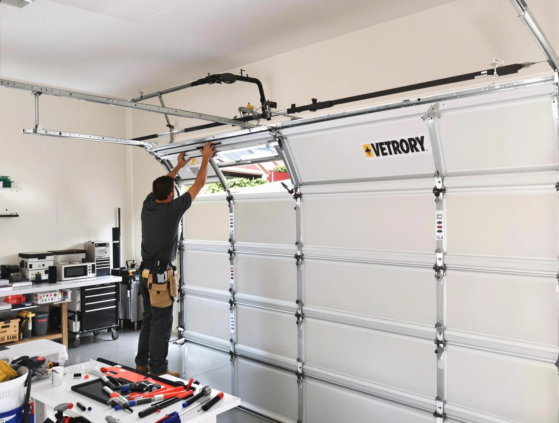 Youngtown Garage Door Repair technician performing section replacement in Youngtown