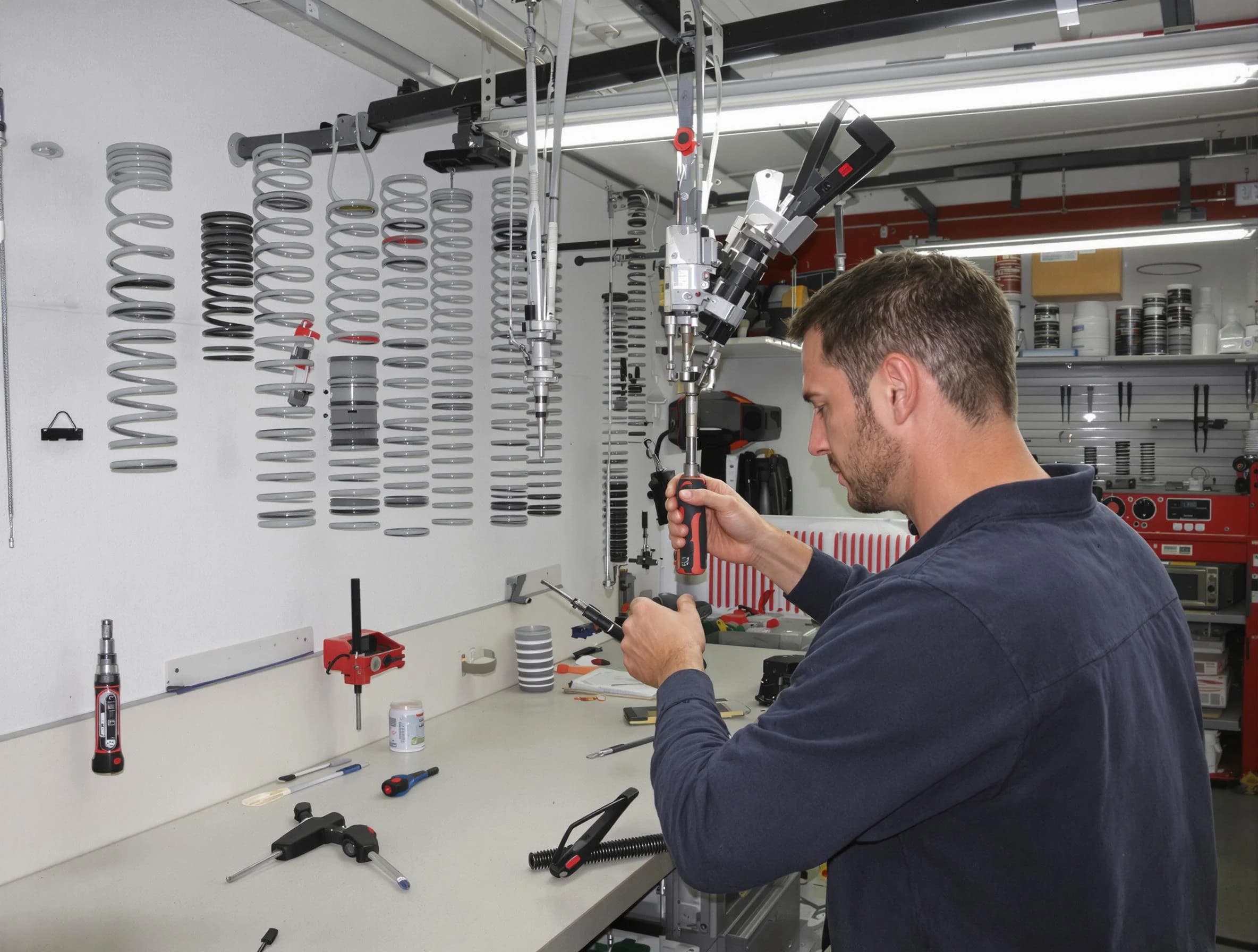 Youngtown Garage Door Repair safety certified technician performing precision spring replacement in Youngtown