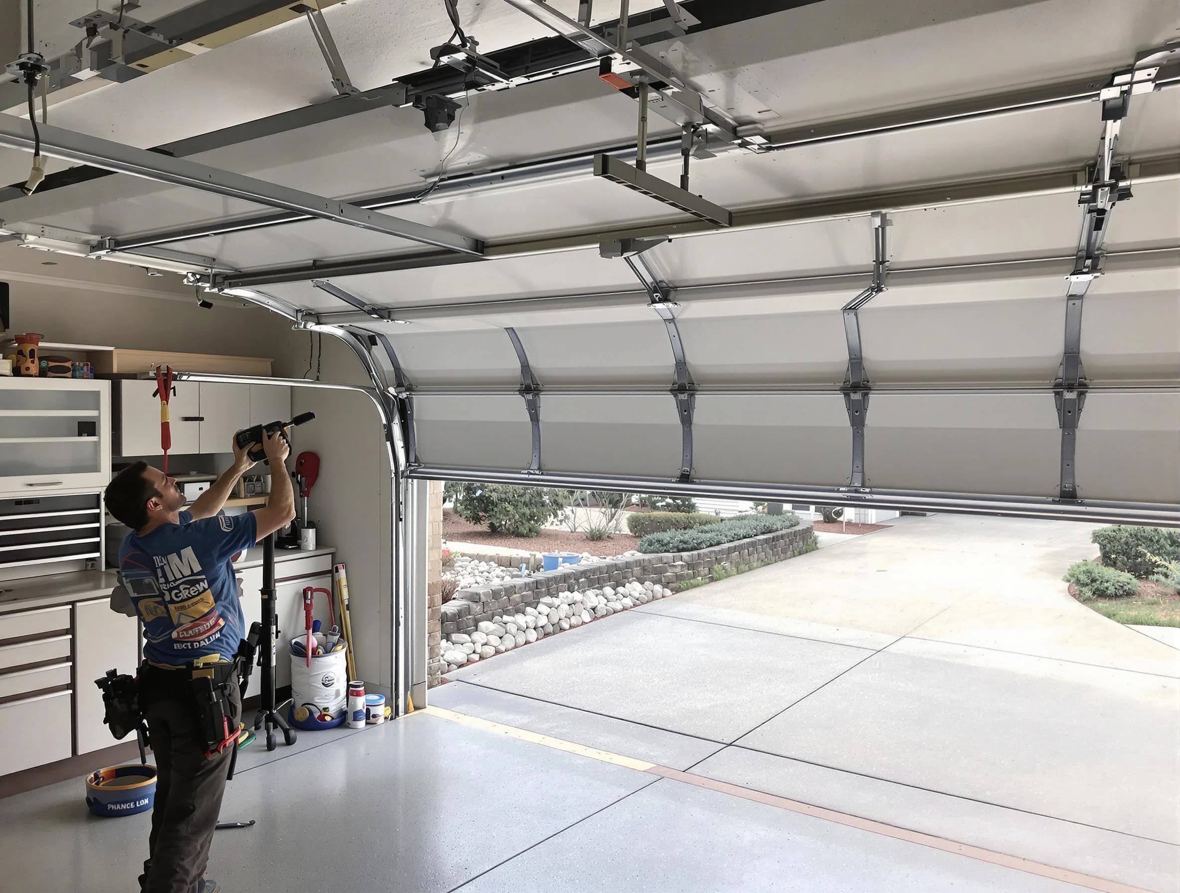 Garage door track repair service by Youngtown Garage Door Repair in Youngtown