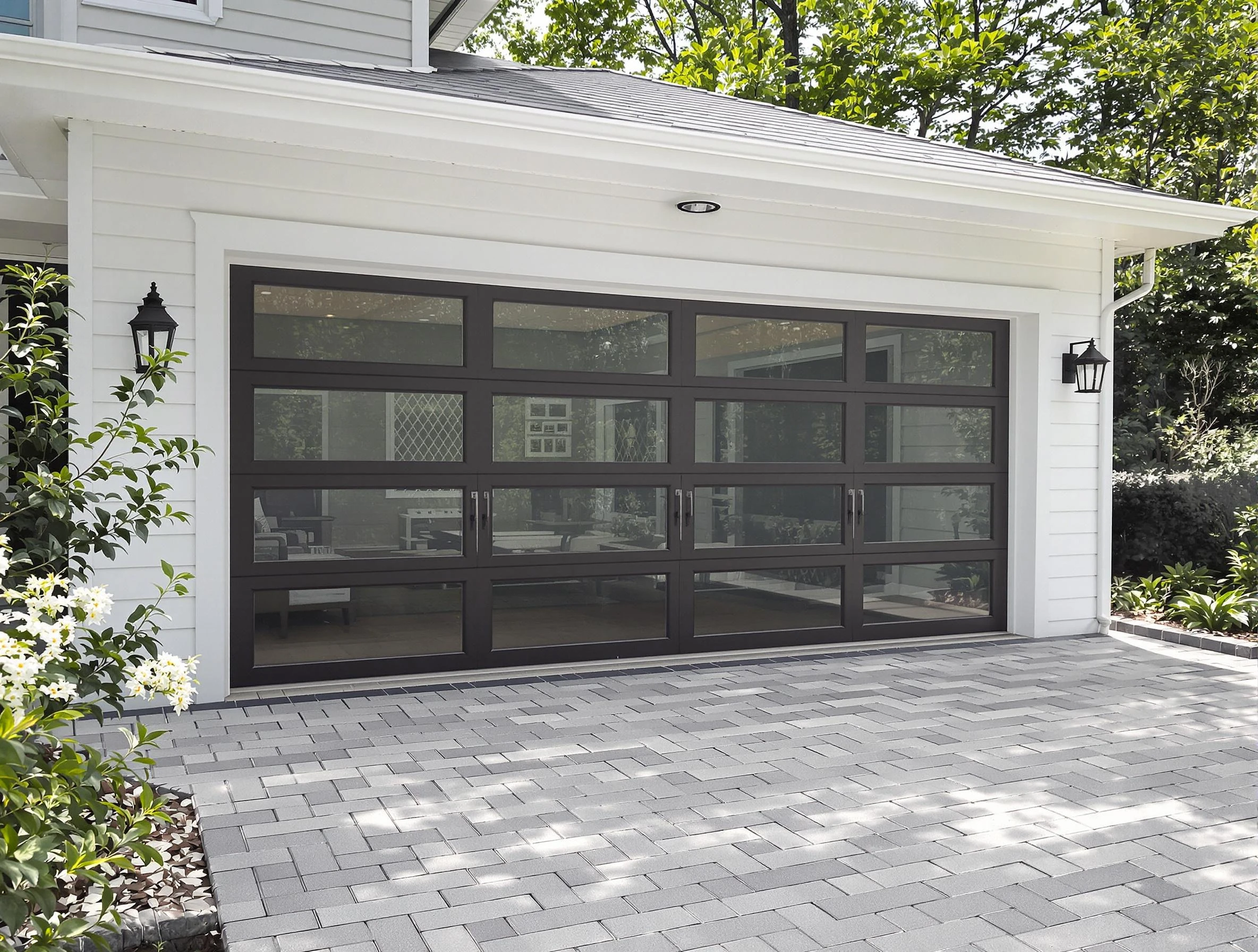 Youngtown Garage Door Repair design specialist presenting custom garage door options to Youngtown homeowner